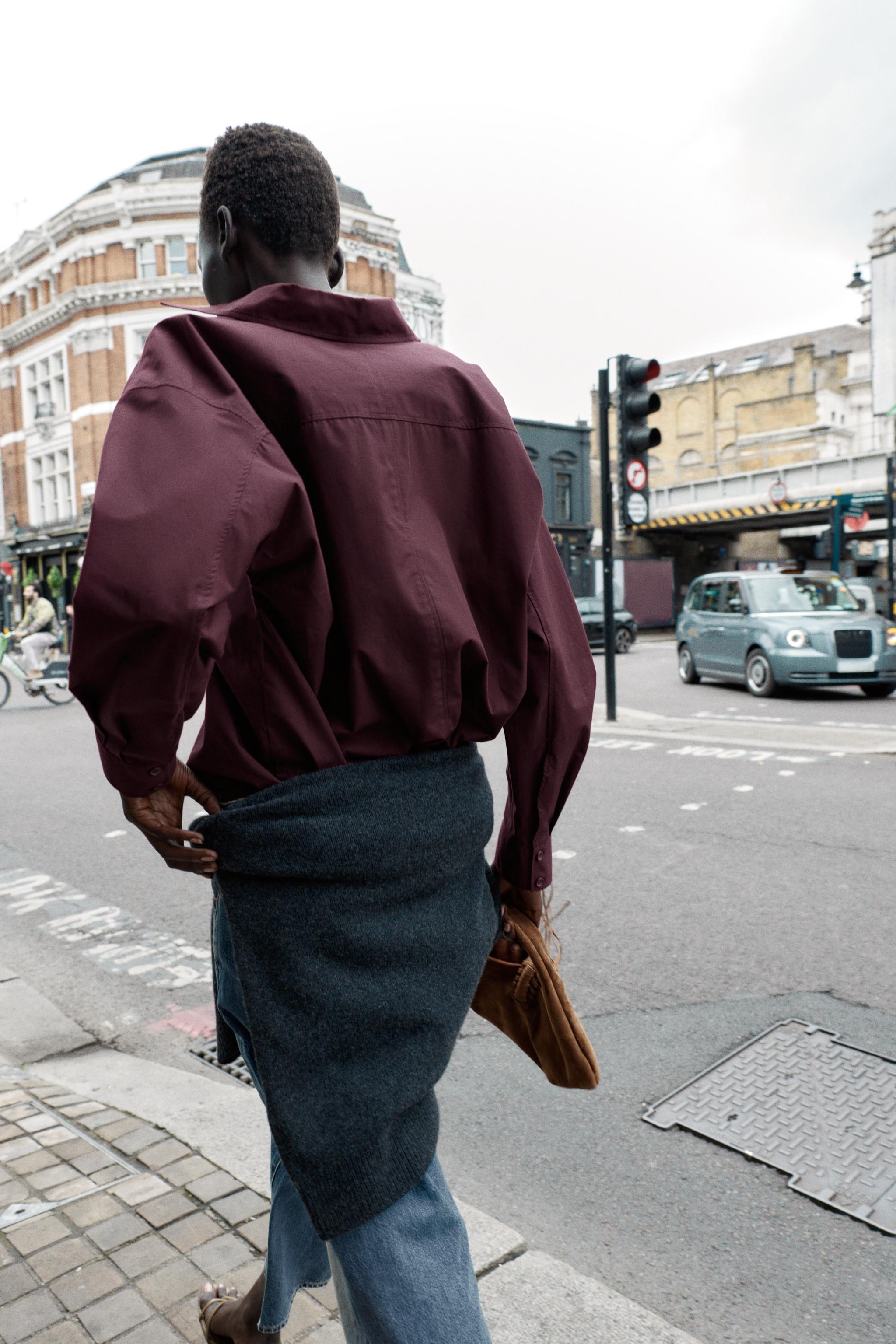 OVERSIZED POPLIN SHIRT